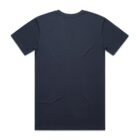 Plain black short-sleeve t-shirt shown from the back on a white background.