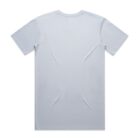 Plain light gray t-shirt shown from the back against a white background.