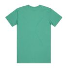 Plain green short-sleeve t-shirt shown from the back.