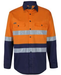 Hi Vis (D+N) L/S Taped Safe Stretch Shirts