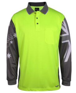 Hi Vis Southern Sky Long Sleeve Polo