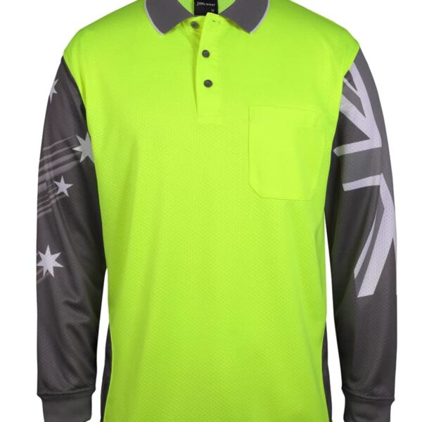 Hi Vis Southern Sky Long Sleeve Polo