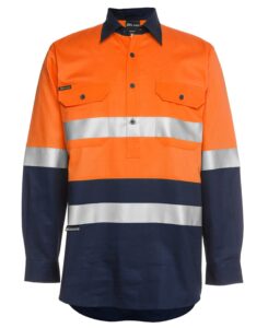 Hi-Vis Day/Night Front Secure Work Shirts