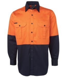 Essential Hi Vis Long Sleeve 190G Work Shirt