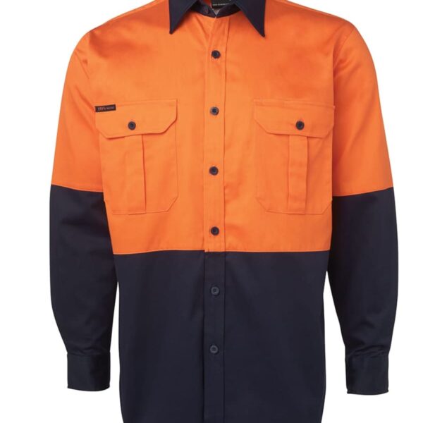 Essential Hi Vis Long Sleeve 190G Work Shirt