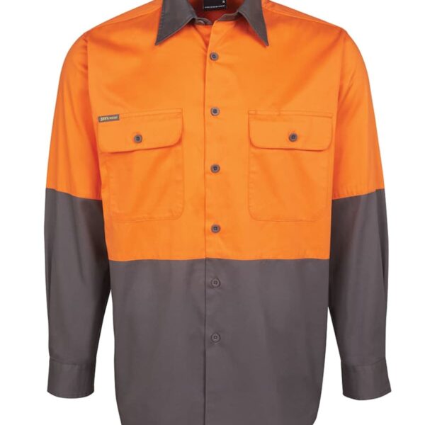 Heritage Hi Vis Long Sleeve 150G Work Shirt