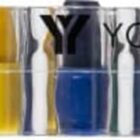 A transparent plastic holder containing five different colored crayons: red, yellow, blue, green, and orange, arranged side by side. The words Your Logo are printed on the holder in black.