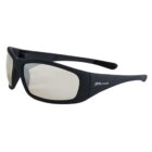 Black wraparound sunglasses with tinted lenses and “JB’s wear” logo on the side.