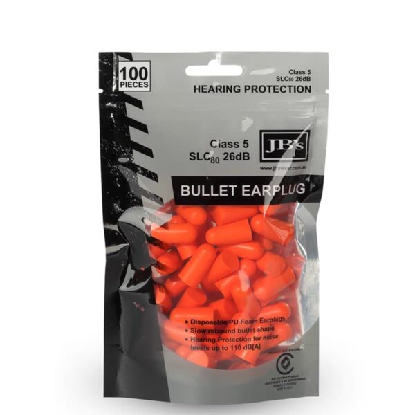 Bullet Fit Earplugs (100 pieces)