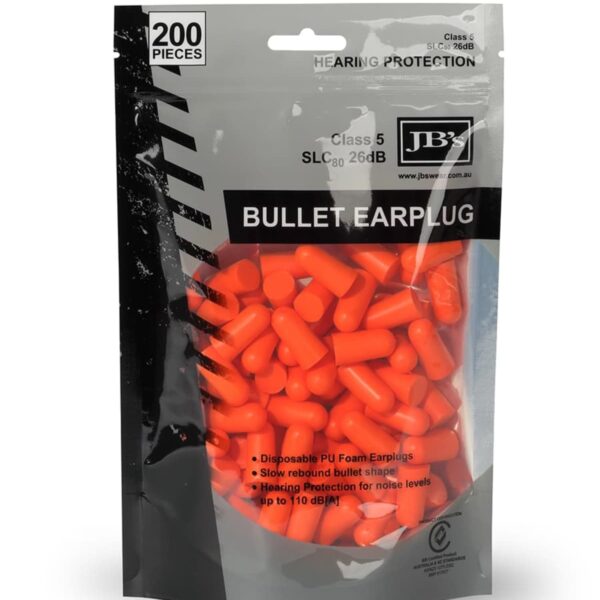 Bullet Fit Earplugs (200 Pieces)