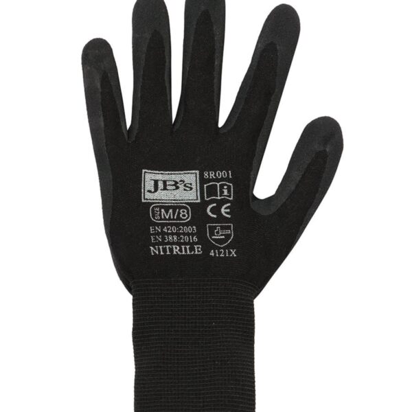 Pro Flex Black Nitrile Breathable Gloves (12 Pieces)