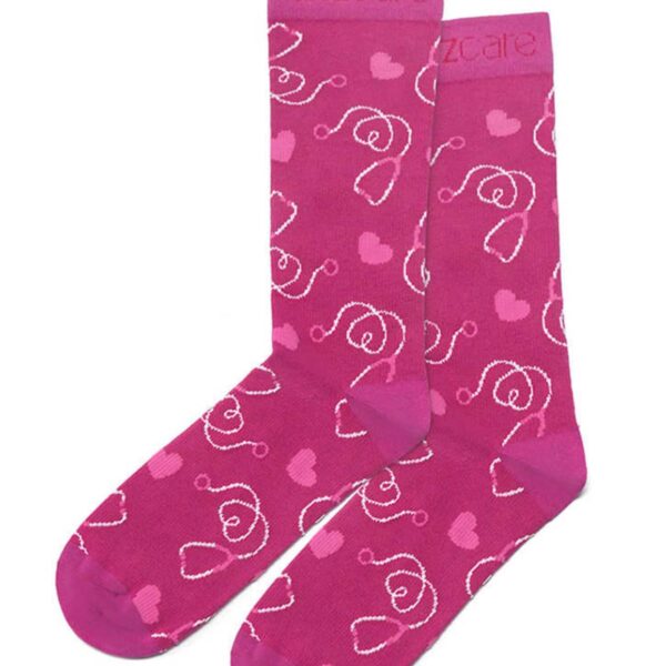 HappyStride Unisex Pink Comfort Socks