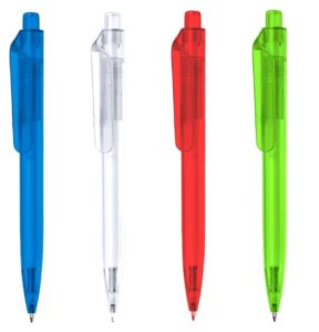 Transparent Push Pen - Colours