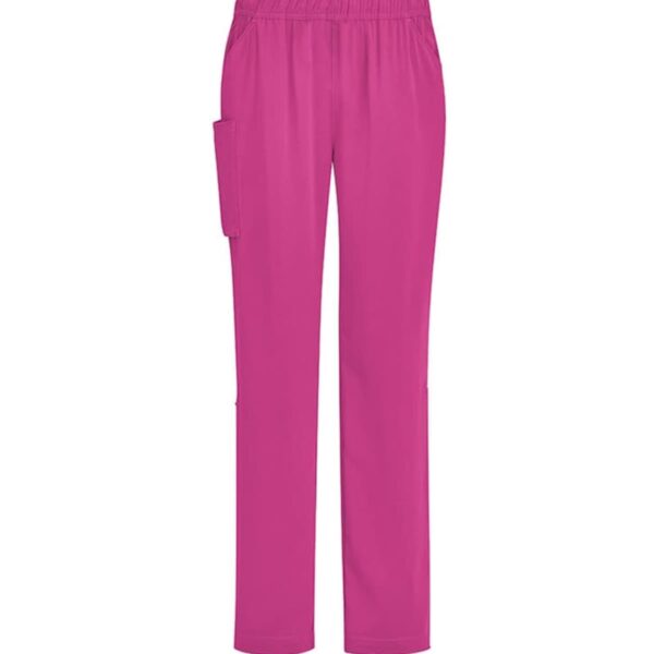 CareVibe Unisex Pink V-Neck Scrub Pant
