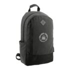 Black backpack with Grand Chief National Park logo and front zipper pocket.