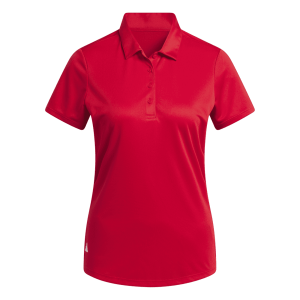 Women's Collegiate Red Performance Polos