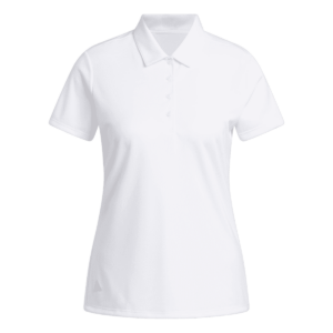 Women's White Performance Polo