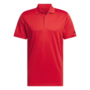 Men's Collegiate Red Performance Polo