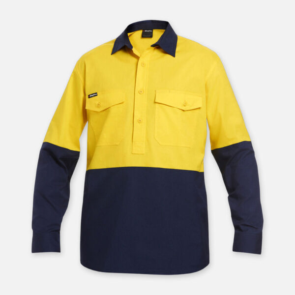 KingGee HiVis CoolShade Long Sleeve Shirt