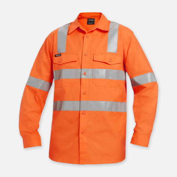 GlowGuard Hi-Vis Reflective X Back Work Shirts