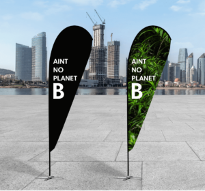 Medium rPET Teardrop Banner