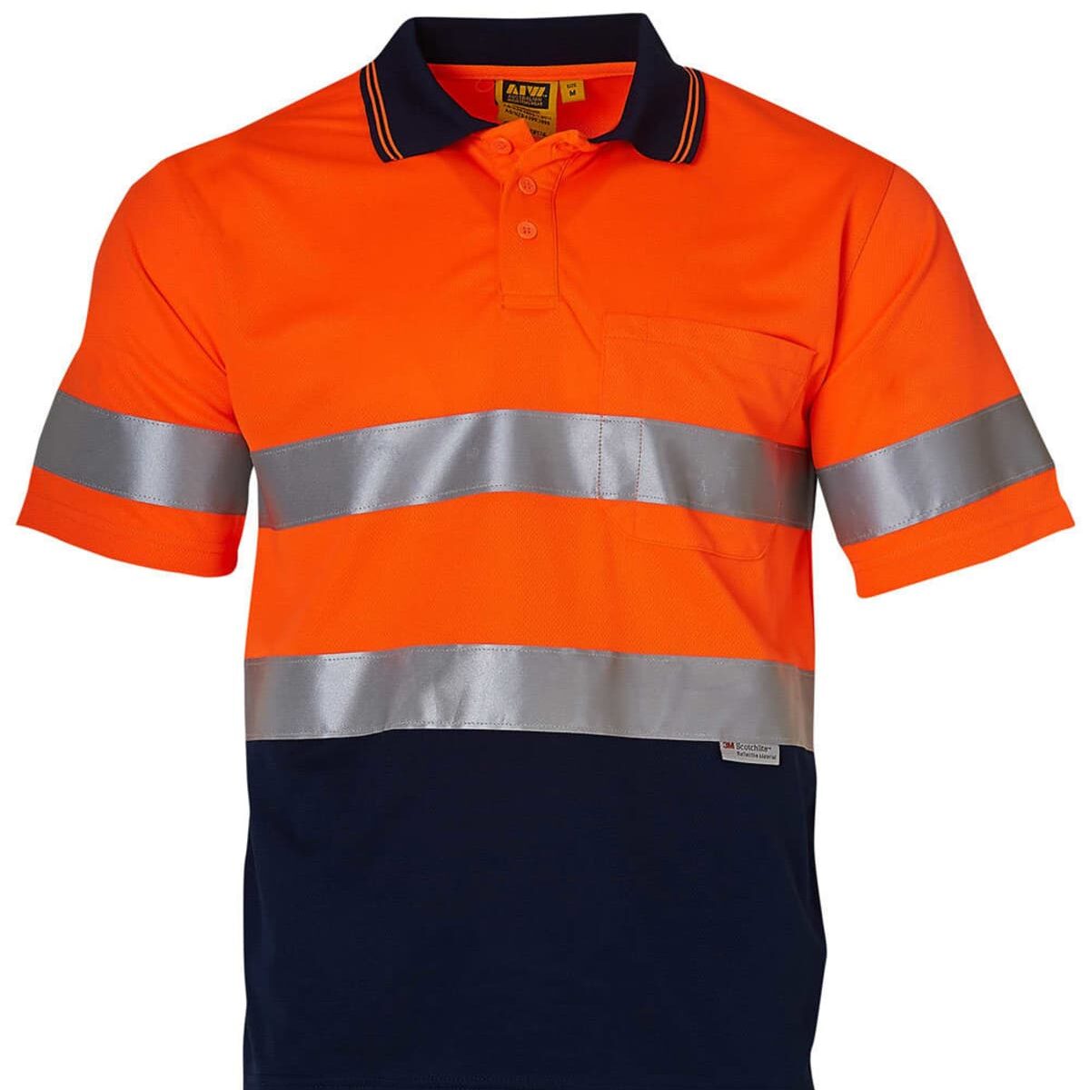 Orange-navy