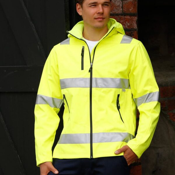 Hi-Vis Heavy Jacket With 3M Tape