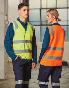 Hi Vis Vest With Shoulder Tapes