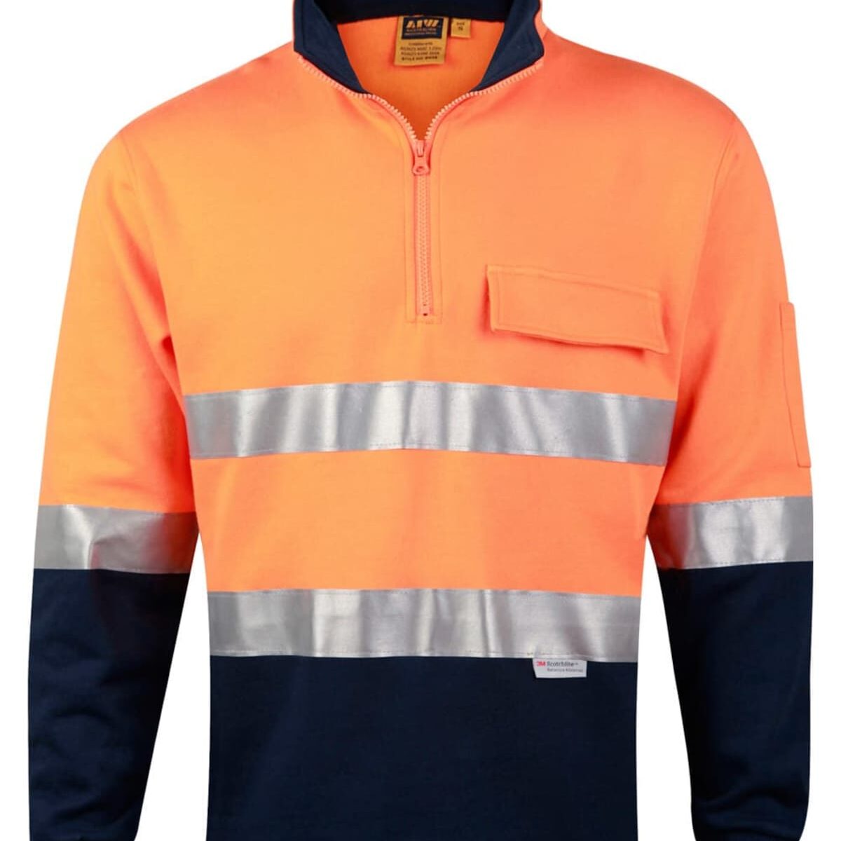 Orange-navy