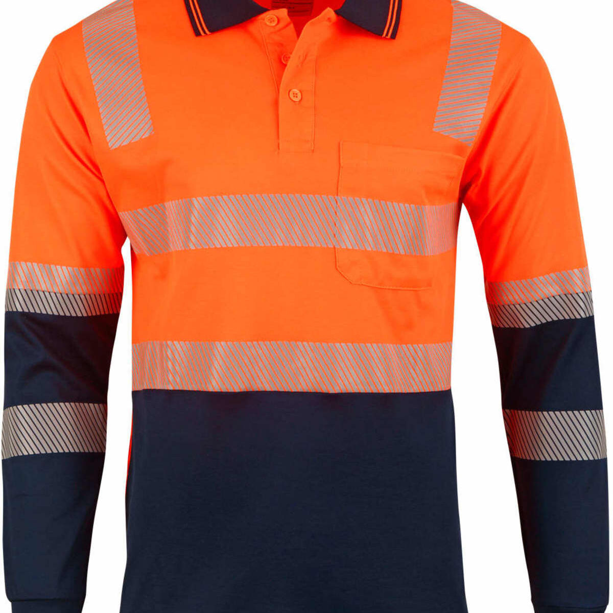 Orange-navy