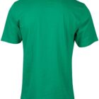 Plain green short-sleeve T-shirt shown from the back against a white background.