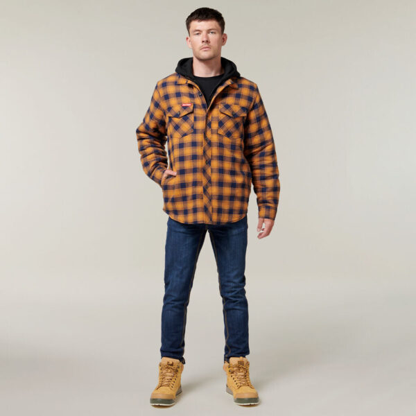 Cozy Yakka Quilted Flannel Hooded Shackets