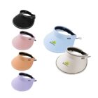 Five visors in black, pink, orange, blue, and white with logos, arranged in an overlapping layout.