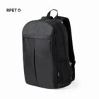 Black backpack with side mesh pocket, shown against a white background.