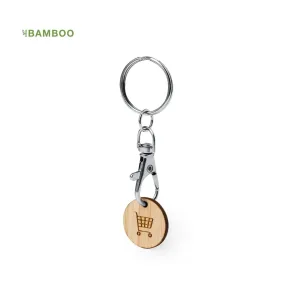 Bamboo Keyring Trolley Coins