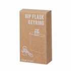 Cardboard box labeled Hip Flask Keyring with an illustration of the product.