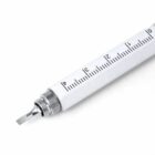 Screwdriver with syringe-like handle, featuring a flathead tip and measurement markings.
