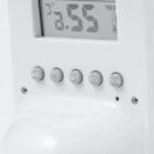 Thermostat with buttons and temperature display, showing 23.5 degrees.
