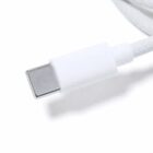 Close-up of a white USB-C cable connector on a white background.