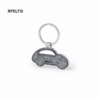 Keychain with a felt car-shaped charm and RFELTO text.
