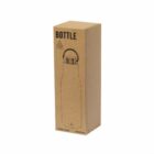Brown cardboard box with an illustration of a stainless steel bottle and a recycling symbol.