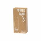 Brown box labeled Power Bank with a sketch of a power bank and cable.