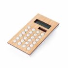 Bamboo-style calculator with circular buttons on a white background.