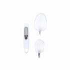 Digital spoon scale with two detachable clear scoops.