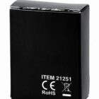 Black rectangular box with ITEM 21251, CE, and RoHS symbols printed on it.