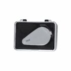 Silver magnifying glass labeled 30X in a clear plastic case.