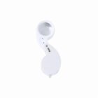 White folding pocket magnifier with 30X printed on it against a white background.