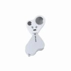 Silver and white folding loupe magnifier with 30X-60X text on a white background.