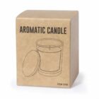 A brown box labeled Aromatic Candle with an outline drawing of a candle with a lid. The text ITEM 2703 is printed at the bottom right.