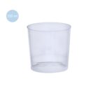 Clear plastic cup with a 330 ml label on a white background.